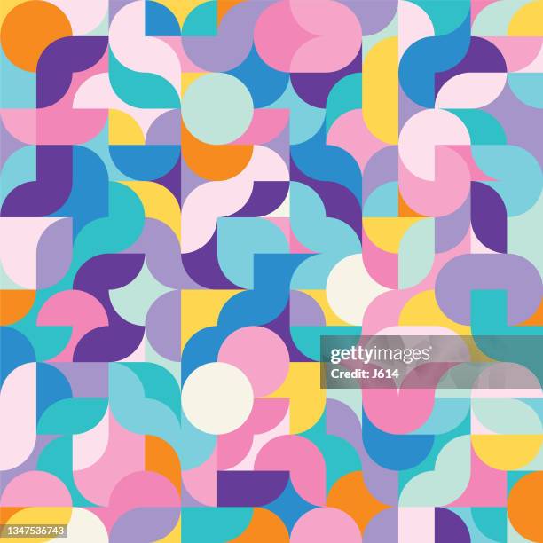 ilustrações de stock, clip art, desenhos animados e ícones de colorful seamless pattern - colored background