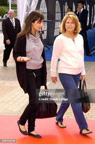 Amira Casar and Marthe Keller during The 32nd Deauville American Film Festival - "Stephanie Daley" - Premiere at Deauville Film Festival in...