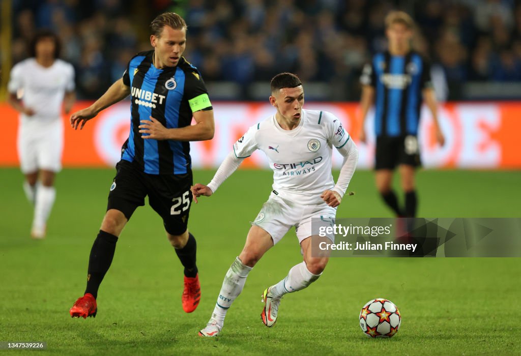 Club Brugge KV v Manchester City: Group A - UEFA Champions League