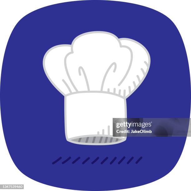 chef hat doodle 1 - fancy restaurant kitchen stock illustrations