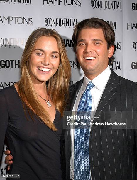 Vanessa Haydon and Donald Trump Jr. During Kim Cattrall Hosts the Star-Studded Anniversary Celebration of Gotham and LA Confidential Magazines ...