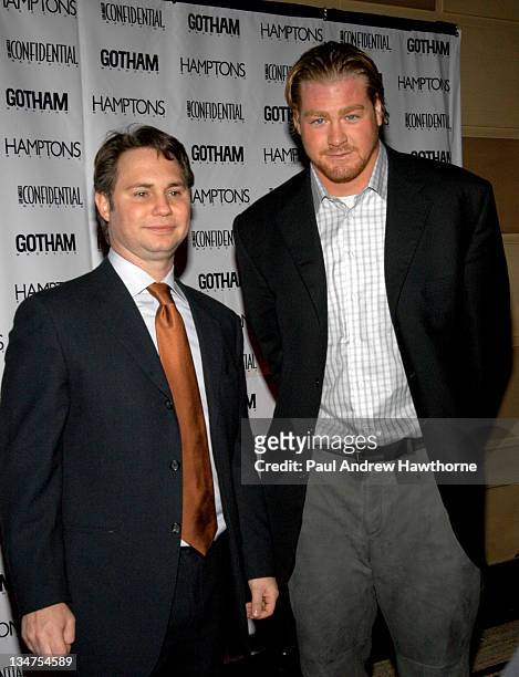 Jason Binn and Jeremy Shockey during Kim Cattrall Hosts the Star-Studded Anniversary Celebration of Gotham and LA Confidential Magazines  Arrivals...