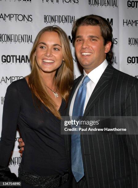 Vanessa Haydon and Donald Trump Jr. During Kim Cattrall Hosts the Star-Studded Anniversary Celebration of Gotham and LA Confidential Magazines ...