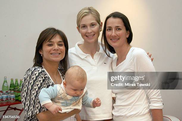 Adeena Karsseboom, Kelly Rutherford, Anna Getty and Kelly's son Hermes