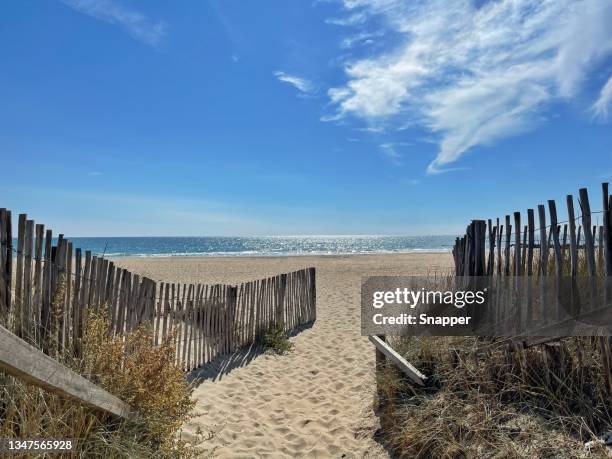 3 digues beach, sete, herault, occitanie, france - hérault stock-fotos und bilder