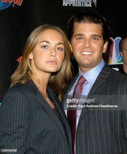 Vanessa Haydon and Donald Trump Jr. During "The Apprentice" Viewing of Episode 4 at Planet Hollywood in Times Square at Planet Hollywood, Times...