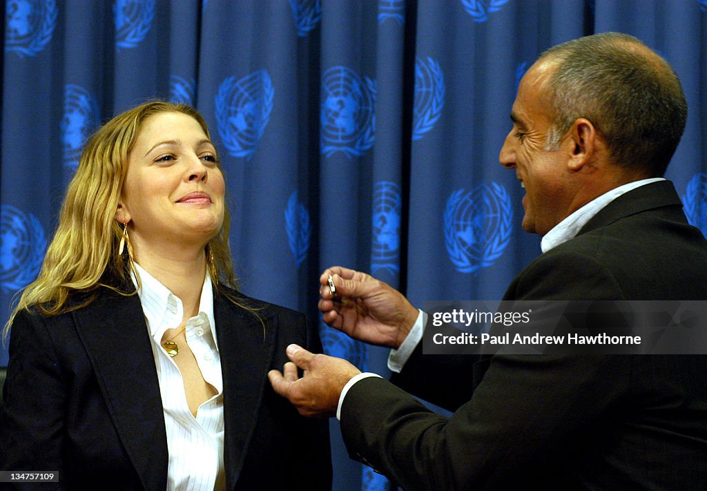 Drew Barrymore Is First Artist To Be Named "A Friend of the U.N."