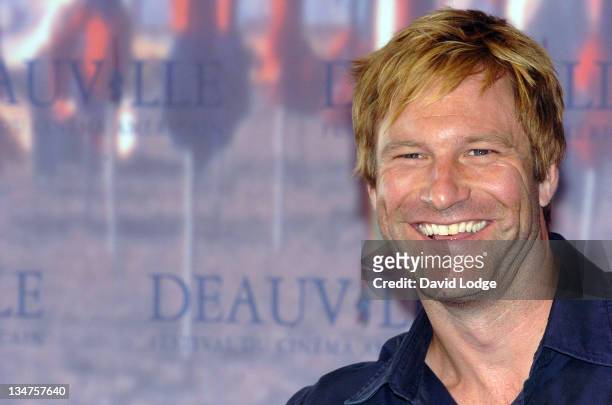 Aaron Eckhart during The 32nd Annual Deauville American Film Festival - "Thank You For Smoking" - Photocall at Deauville Film Festival in Deauville,...