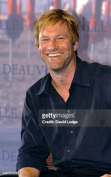 Aaron Eckhart during The 32nd Annual Deauville American Film Festival - "Thank You For Smoking" - Photocall at Deauville Film Festival in Deauville,...