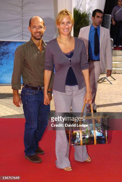 Maurice Barthelemy and Judith Godreche during The 32nd Deauville American Film Festival - "Thank You For Smoking" - Premiere at Deauville Film...