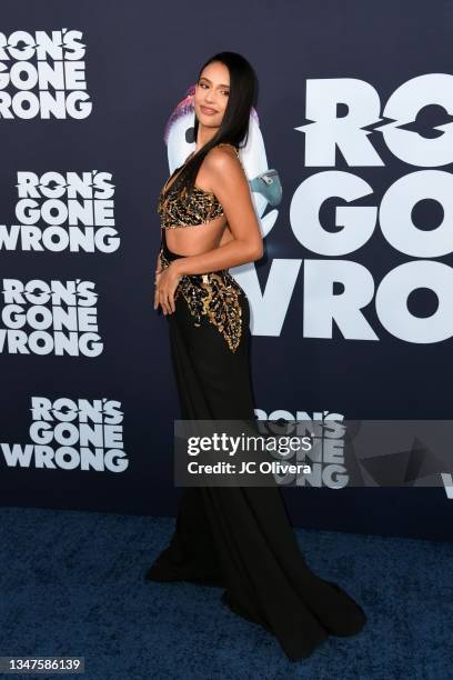 Kylie Cantrall attends the Premiere Of Disney Studios' "Ron's Gone Wrong" at El Capitan Theatre on October 19, 2021 in Los Angeles, California.