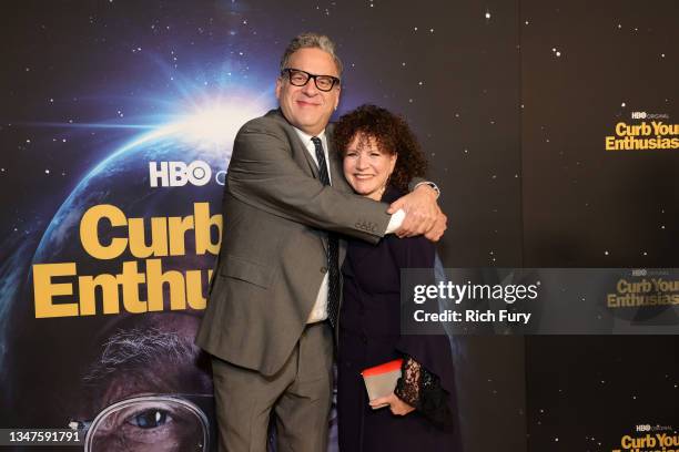 Jeff Garlin and Susie Essman attend the premiere of HBO's "Curb Your Enthusiasm" at Paramount Pictures Studios on October 19, 2021 in Los Angeles,...