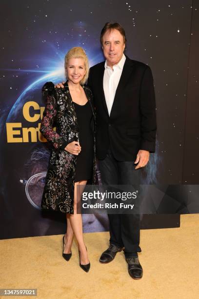 Susan Yeagley and Kevin Nealon attend the premiere of HBO's "Curb Your Enthusiasm" at Paramount Pictures Studios on October 19, 2021 in Los Angeles,...