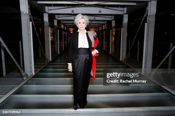 Rita Moreno, wearing Ralph Lauren, attends ELLE's 27th Annual Women In Hollywood Celebration, presented by Ralph Lauren and Lexus, at Academy Museum...