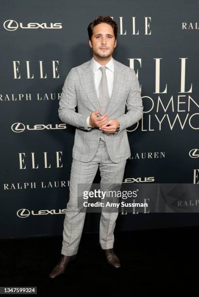 Diego Boneta attends the 27th Annual ELLE Women in Hollywood Celebration at Dolby Terrace at the Academy Museum of Motion Pictures on October 19,...