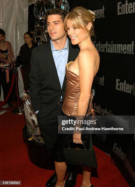 Julie Bowen and fiance Scott Phillips attend Entertainment Weekly's party celebrating their 10th Anniversary Oscar Party with a host of celebrities...