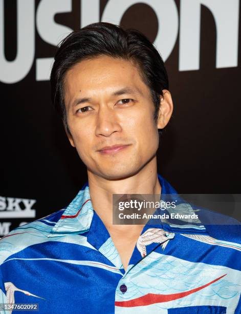 Actor Harry Shum Jr. Arrives at the Los Angeles Friends + Family Premiere of Dark Sky Films and Queensbury Pictures' "Broadcast Signal Intrusion" at...