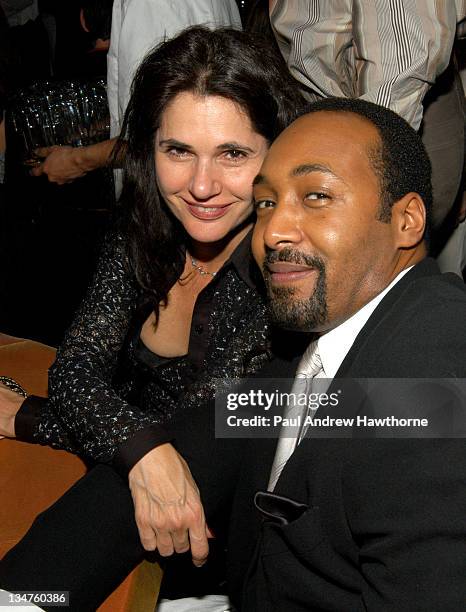 Jesse L. Martin and guest attend Entertainment Weekly's party celebrating their 10th Anniversary Oscar Party with a host of celebrities at Elaine's...