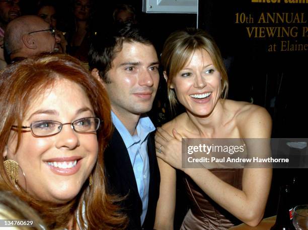 Leslie Boone, Scott Phillips and Julie Bowen attend Entertainment Weekly's party celebrating their 10th Anniversary Oscar Party with a host of...