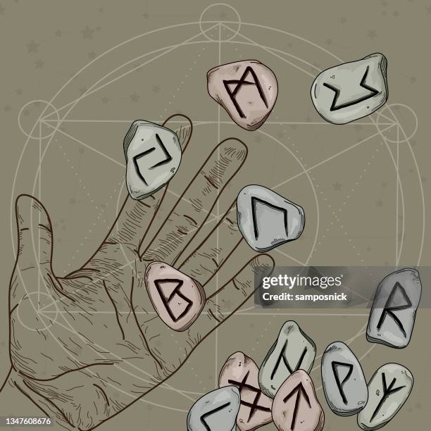 Viking Rune Symbols Stockfoto's en -beelden - Getty Images