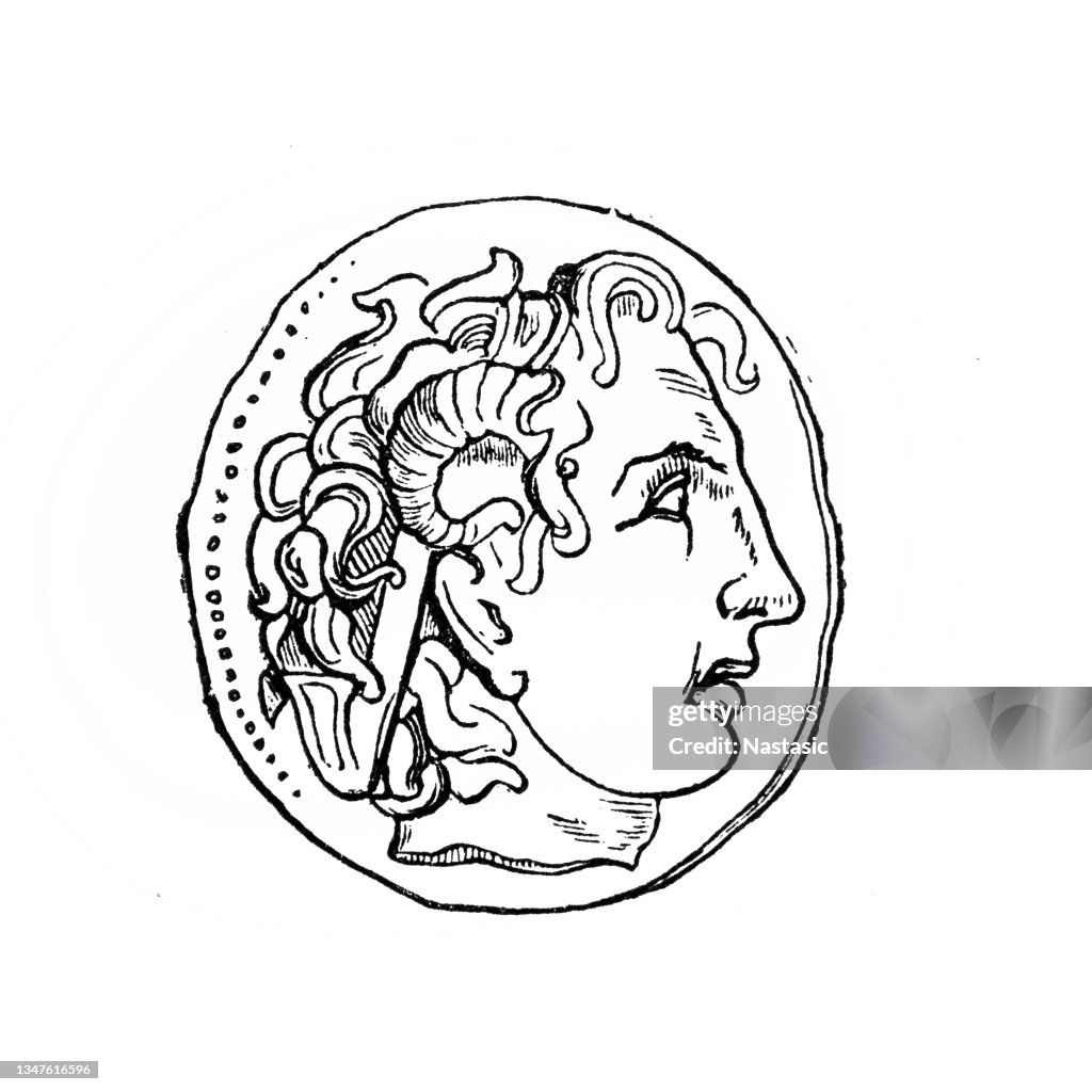 Coins with the head of Alexander the Great