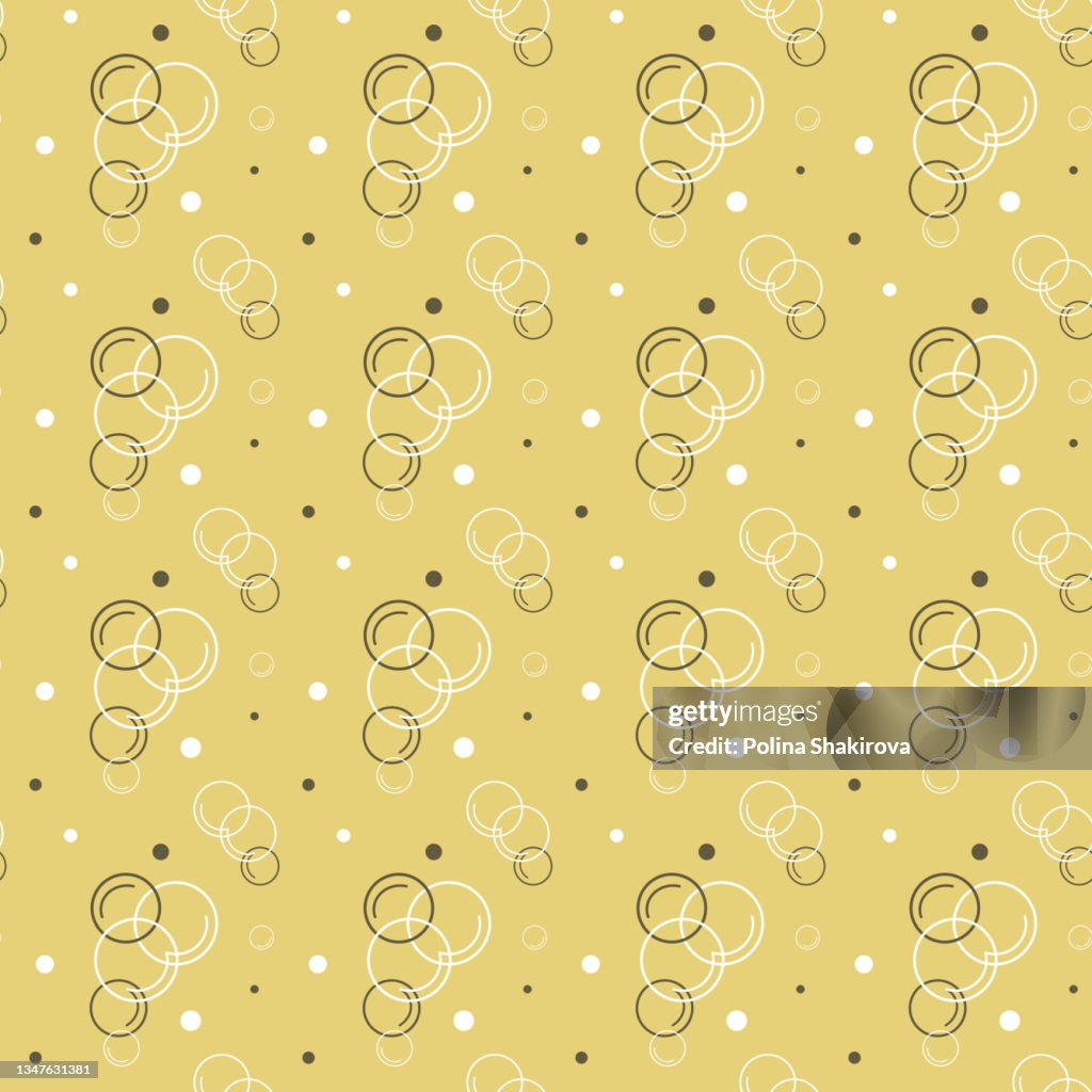 Vector seamless pattern with bubbles.