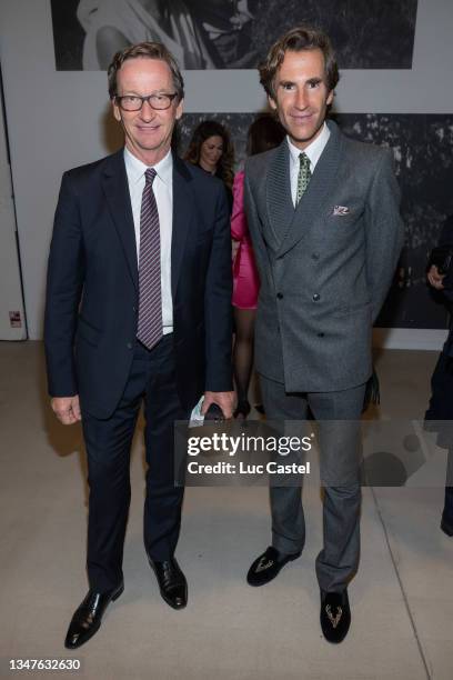 Thaddaeus Ropac and Pierre Pelegry attend the Diner des "Amis du Musee d'Art Moderne de Paris". Held at Musee d'Art Moderne de Paris on October 18,...