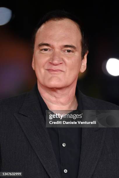 Quentin Tarantino attends the close encounter red carpet during the 16th Rome Film Fest 2021 on October 19, 2021 in Rome, Italy.