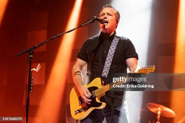 Jason Isbell performs at Ryman Auditorium on October 19, 2021 in Nashville, Tennessee.