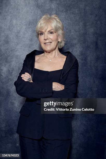 Caterina Caselli from the movie "Caterina Caselli - Una Vita, Cento Vite" poses for the photographer during the 16th Rome Film Festival on October...