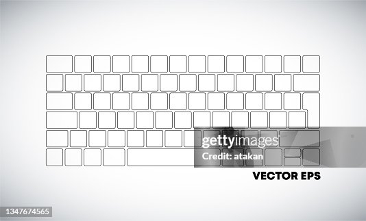 Empty Computer Keyboard Vector High-Res Vector Graphic - Getty Images