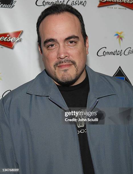 David Zayas during 2007 World Poker Tour Celebrity Invitational - Red Carpet at Commerce Casino in Commerce, California, United States.