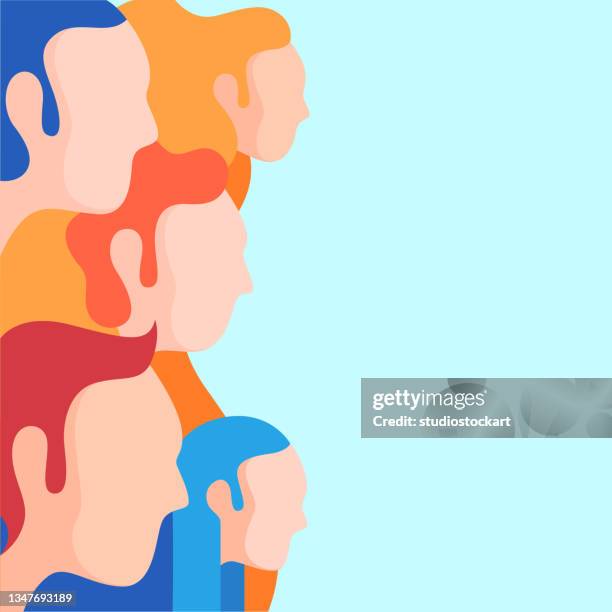 group of people - communication globale stock illustrations