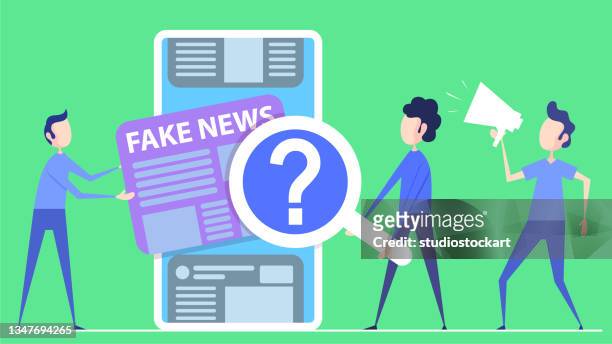 fake news - fake news stock illustrations
