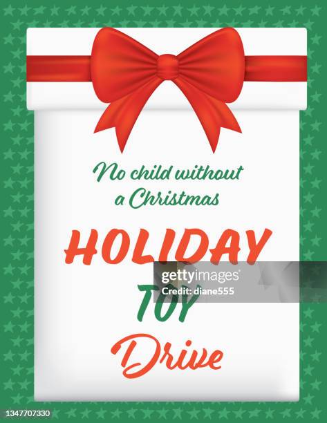 ilustrações, clipart, desenhos animados e ícones de brinquedo drive bonito fundo modelo de presente de natal - toy drive