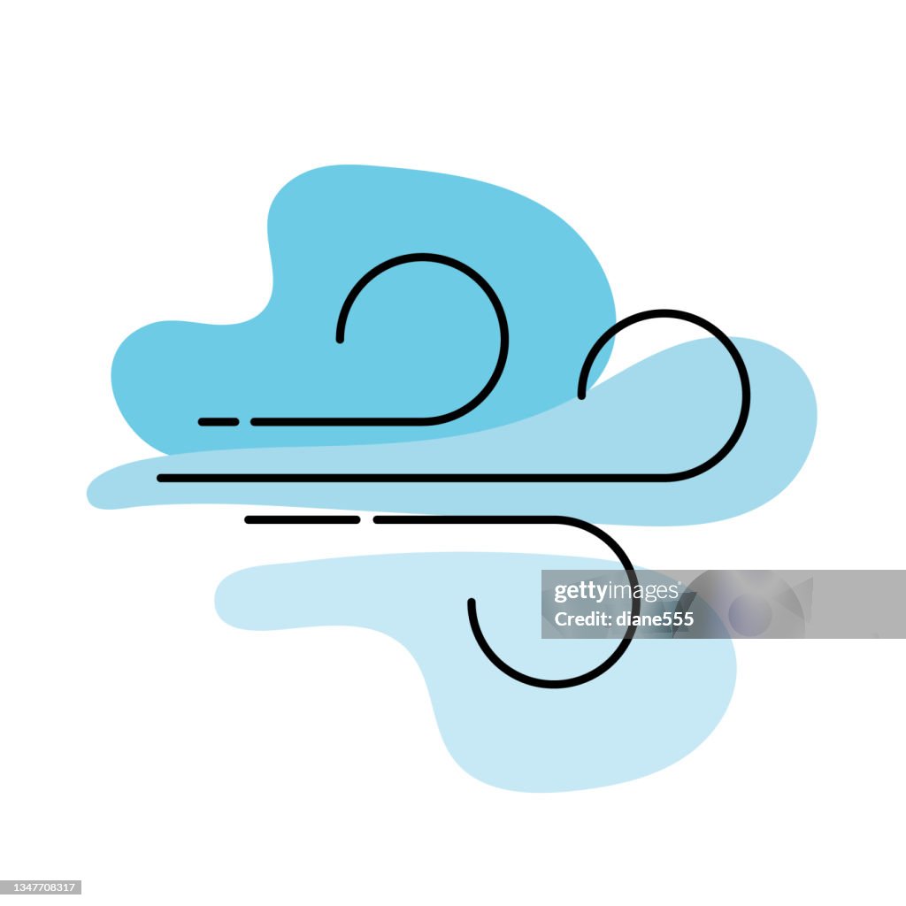 Wind - Weather Thin Line Icon