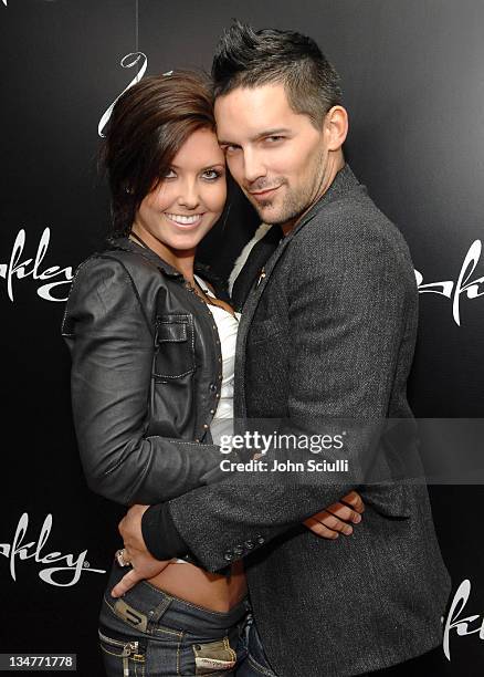 Audrina Patridge and Brendan Vaughn during Oakley Women's Eyewear Launch Party at Sunset Tower Hotel in West Hollywood, California, United States.