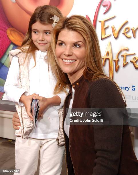 Lori Loughlin with her daughter Olivia during Los Angeles Premiere of LionsGate's "Happily N'Ever After" Hosted by the Hot Moms Club at The Mann...