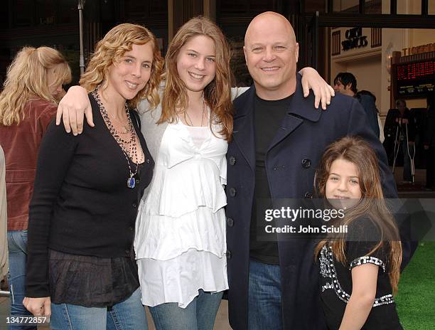 Michael Chiklis and family during "Hoot" Los Angeles Premiere - Red Carpet at The Grove in Los Angeles, California, United States.