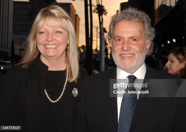 Nancy Ganis and Sid Ganis, producer during "Akeelah and the Bee" Los Angeles Premiere - Red Carpet at The Academy of Motion Picture Arts and Sciences...