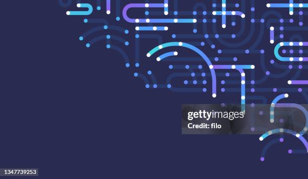 logistics technology abstract networking connections background - abstract stock illustrations