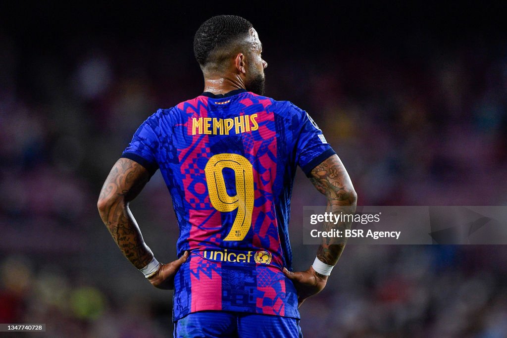 Champions League Depay Barcelona Jersey Jersey Number Depay Barca