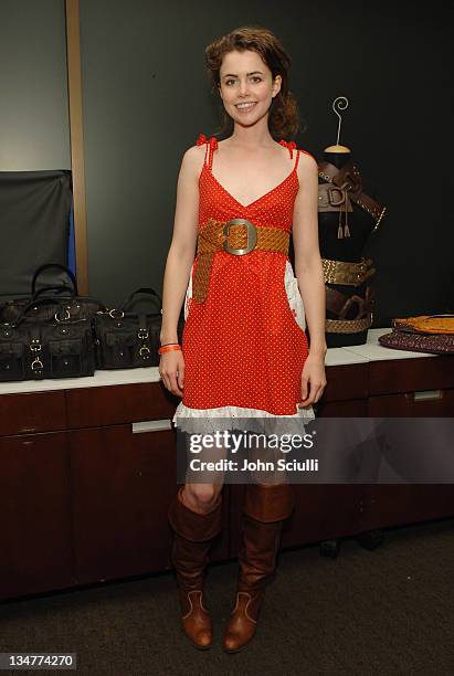 Nicole Linkletter during Linea Pelle 20th Anniversary Party - Gift Lounge at Pacific Desgin Center in West Hollywood, California, United States.