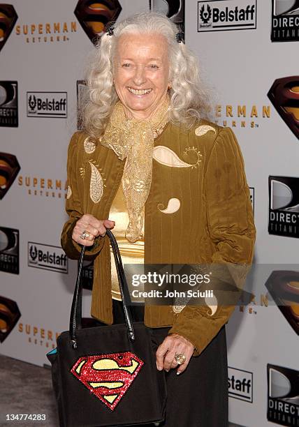 Noel Neill, who starred as Lois Lane in the 1950s TV series "Adventures of Superman"