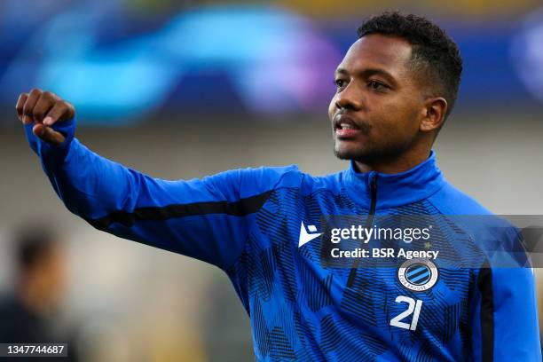 Jose Izquierdo of Club Brugge during the Group A - UEFA Champions League match between Club Brugge KV and Manchester City at Jan Breydelstadion on...