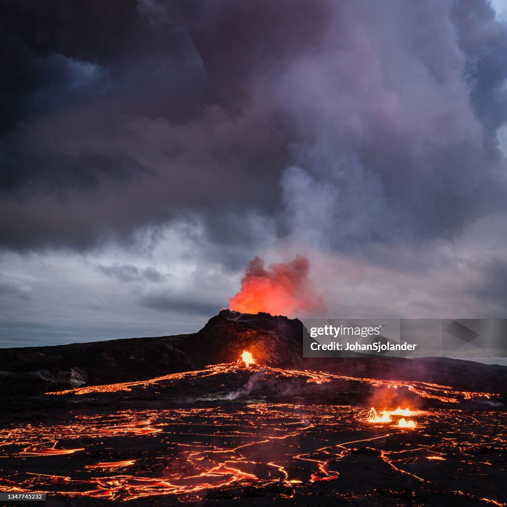 Fagradalsfjall volcano in Iceland