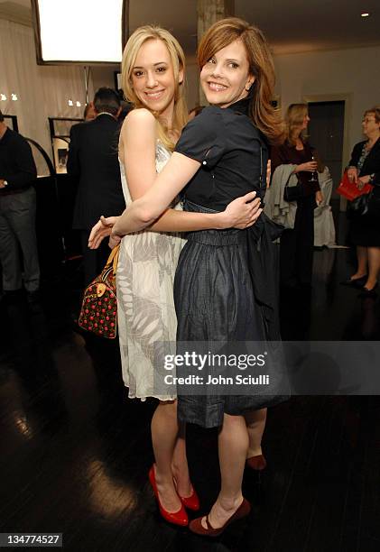 Andrea Bowen and Kiersten Warren during Antiquorum Presents Omegamania Los Angeles Cocktail Party at Regent Beverly Wilshire in Los Angeles,...