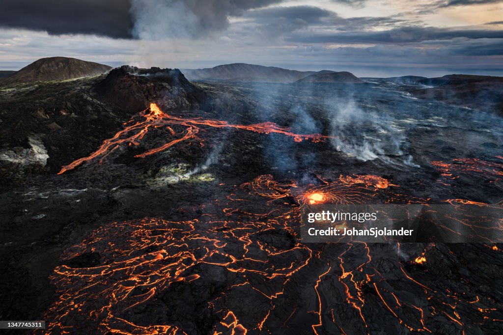 Fagradalsfjall volcano in Iceland