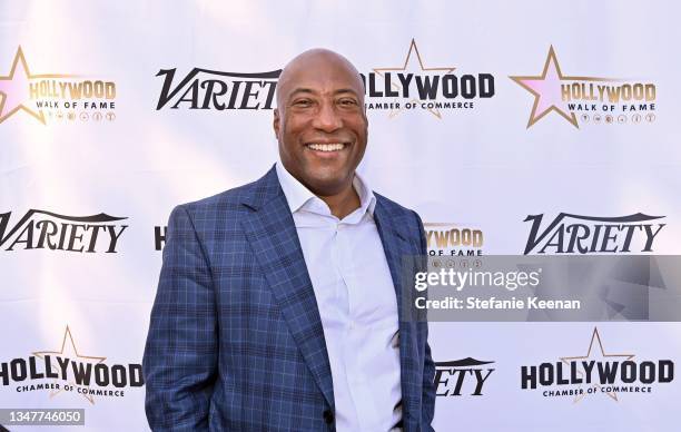 Byron Allen, Founder, Chairman & CEO of Allen Media Group attends his Hollywood Walk of Fame Star Ceremony on October 20, 2021 in Los Angeles,...