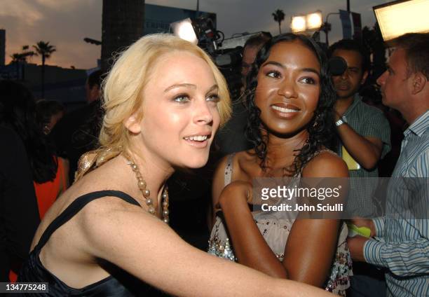 Lindsay Lohan and Ananda Lewis during Movieline's Hollywood Life 7th Annual Young Hollywood Awards - Red Carpet at Henry Fonda Theatre in Hollywood,...